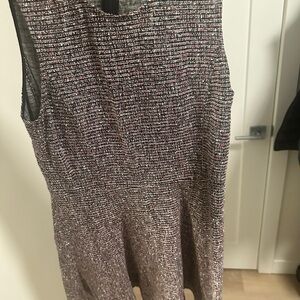 Theory Black and Pink Tweed Dress